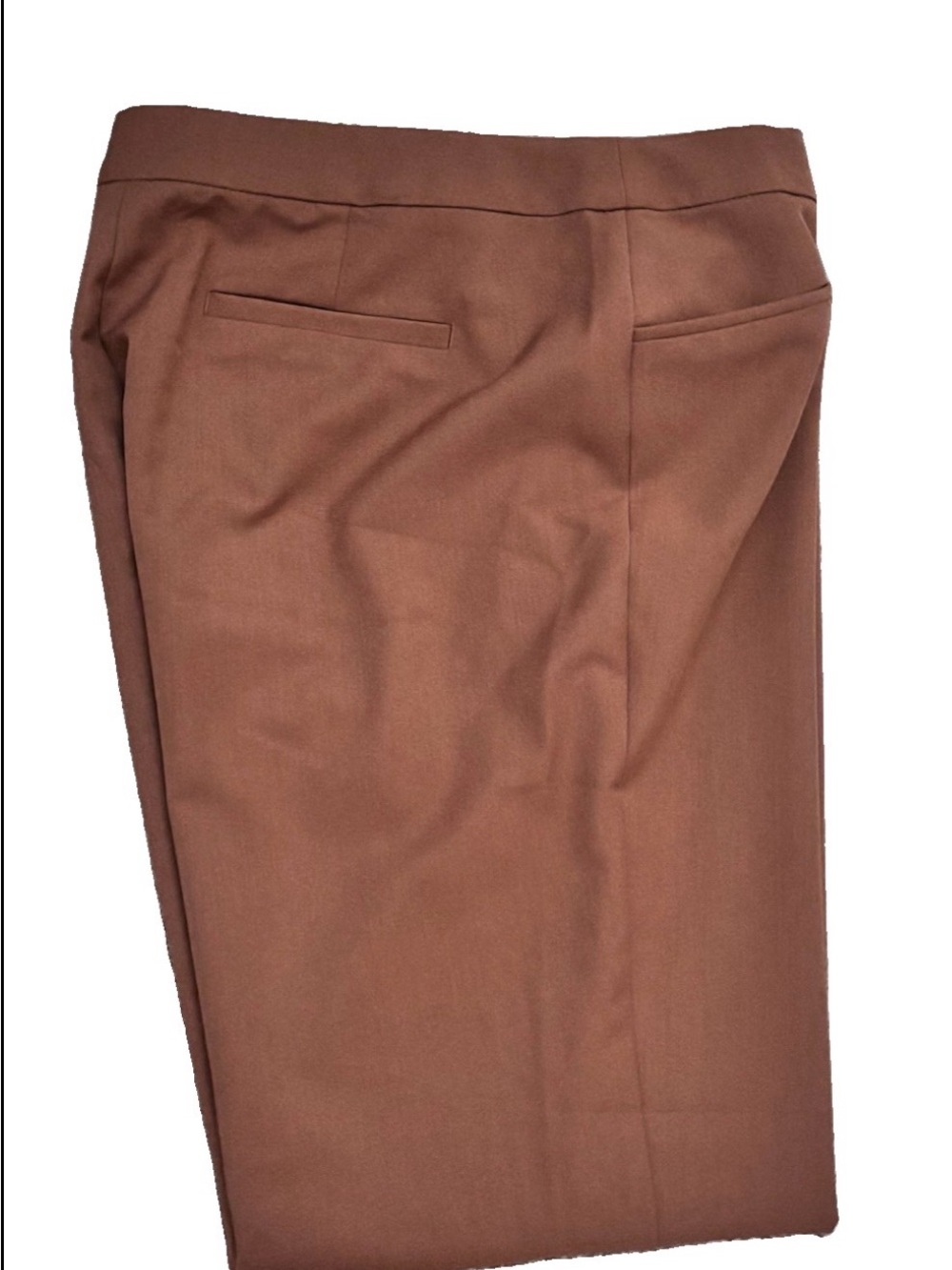 INC International Concepts NWT Brown Mid Rise Straight Trouser Size 16 - Picture 4 of 8